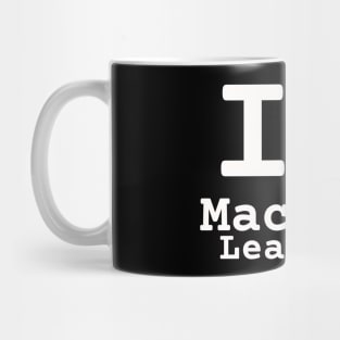 I Love Machine Learning | Stylized Heart Logo White Mug